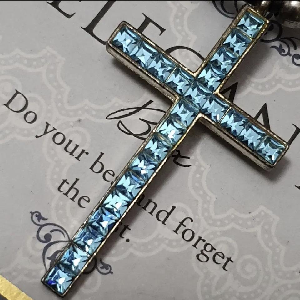 빈티지 아가타 십자가 목걸이 프랑스 파리