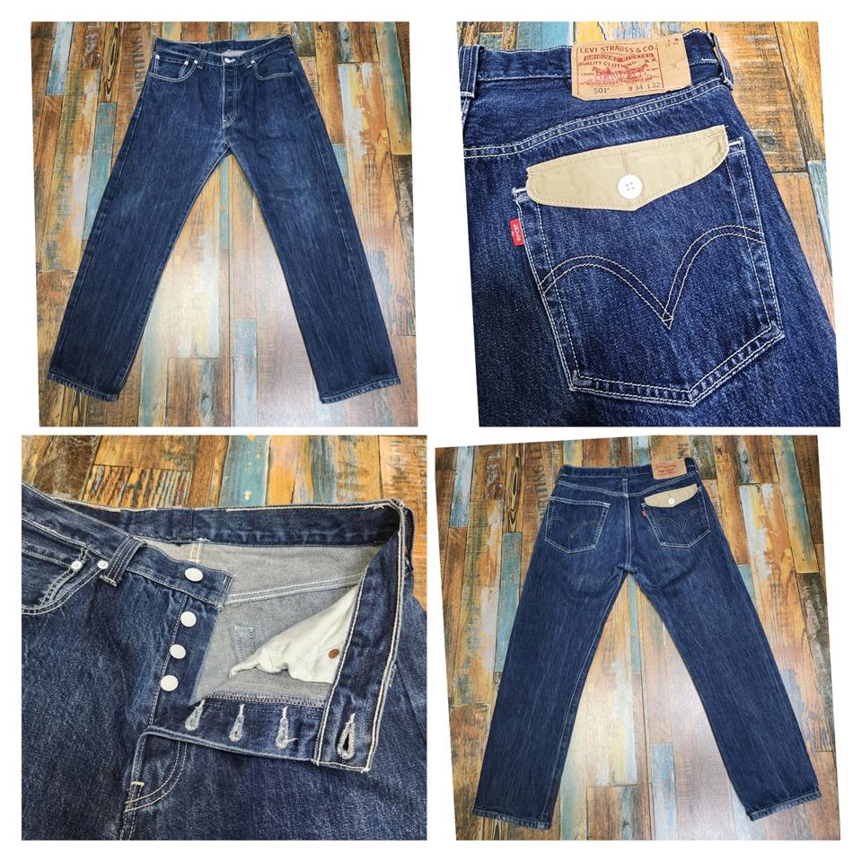 (정품) 리바이스 501 언버튼 데님 팬츠 / 키무라 타쿠야 / 30