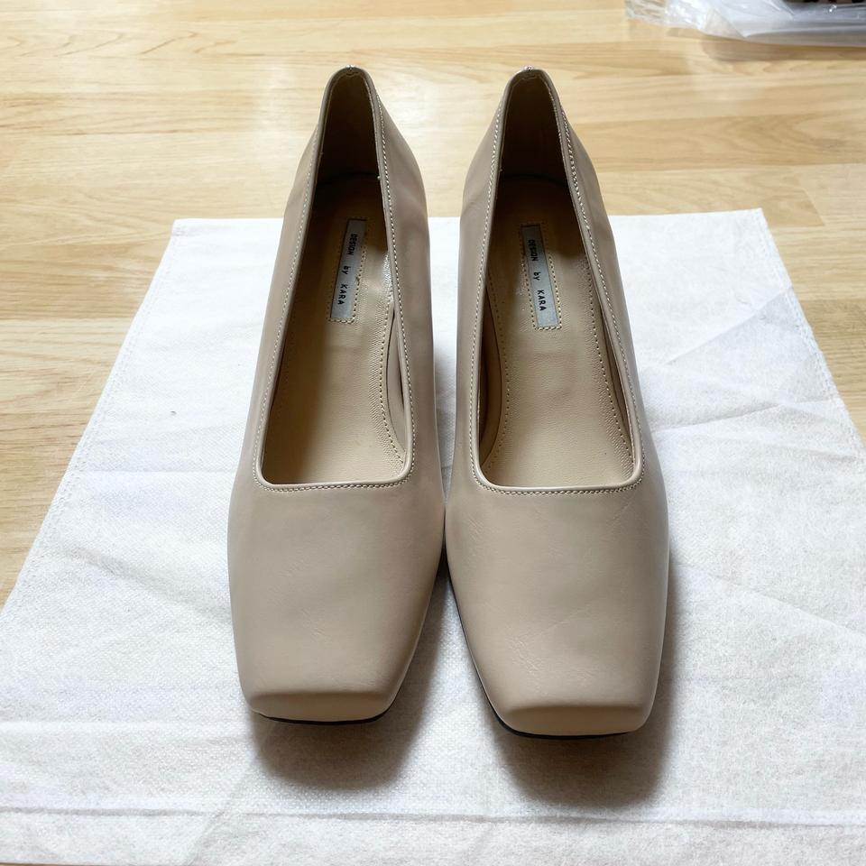 아이보리 정장 구두 하이힐 5cm (240)