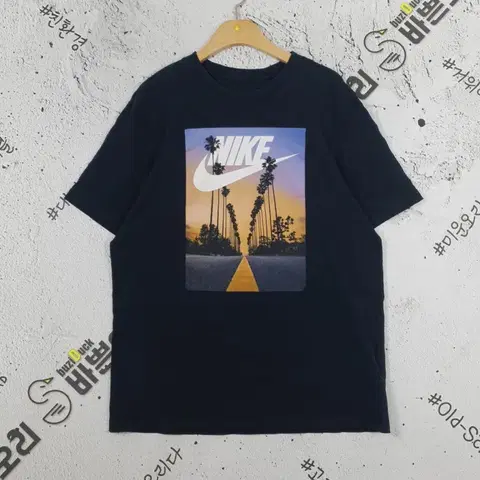 나이키 NIKE 프린팅 반팔 티 블랙 L 1000418