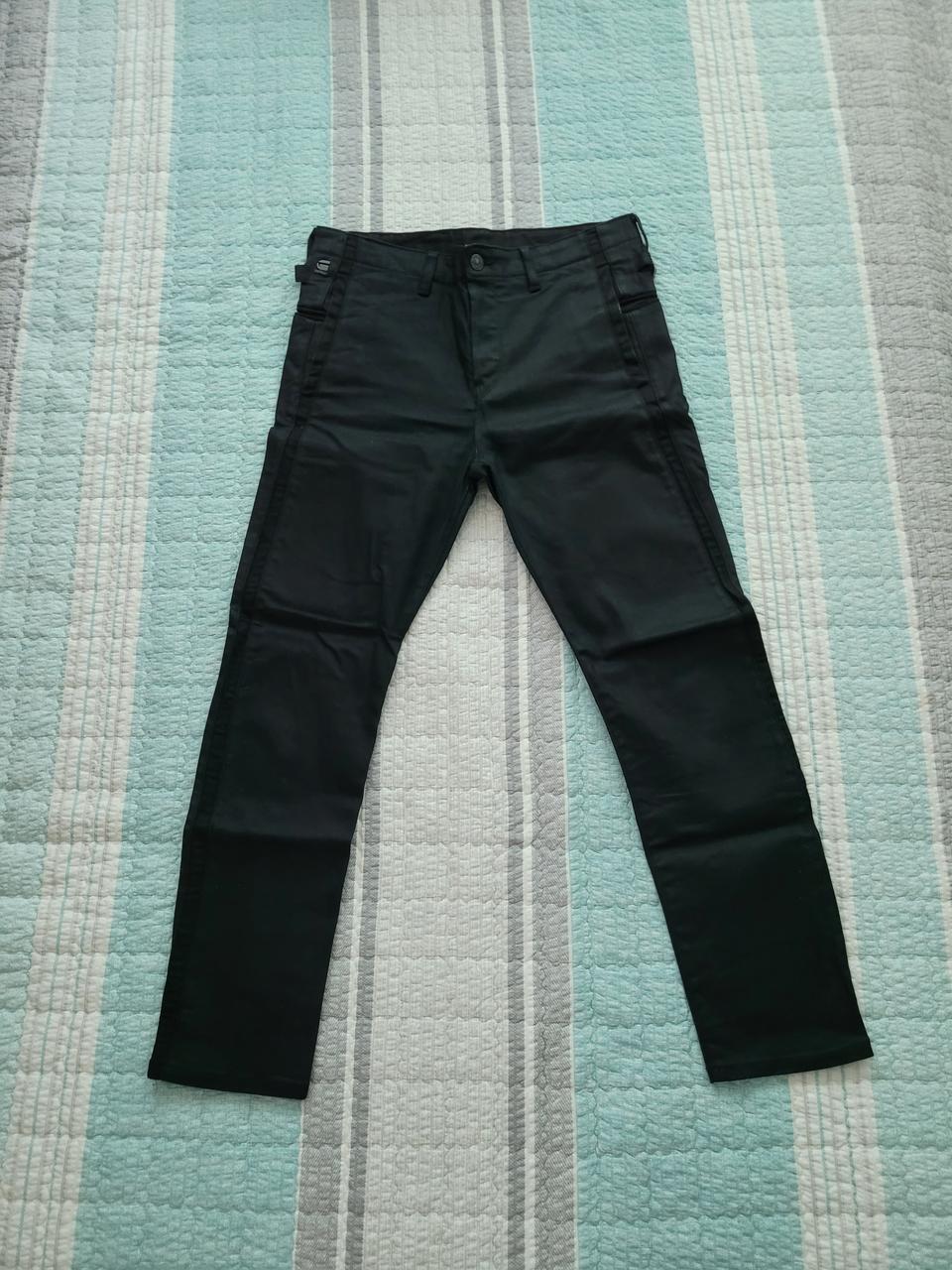 지스타로우 Gstarraw. 트라우져 블랙코팅 스판슬림진 33사이즈