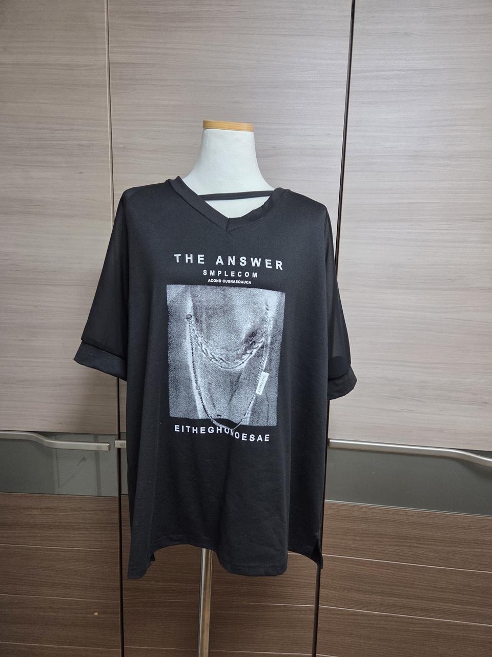 미상품)시스루 반팔티