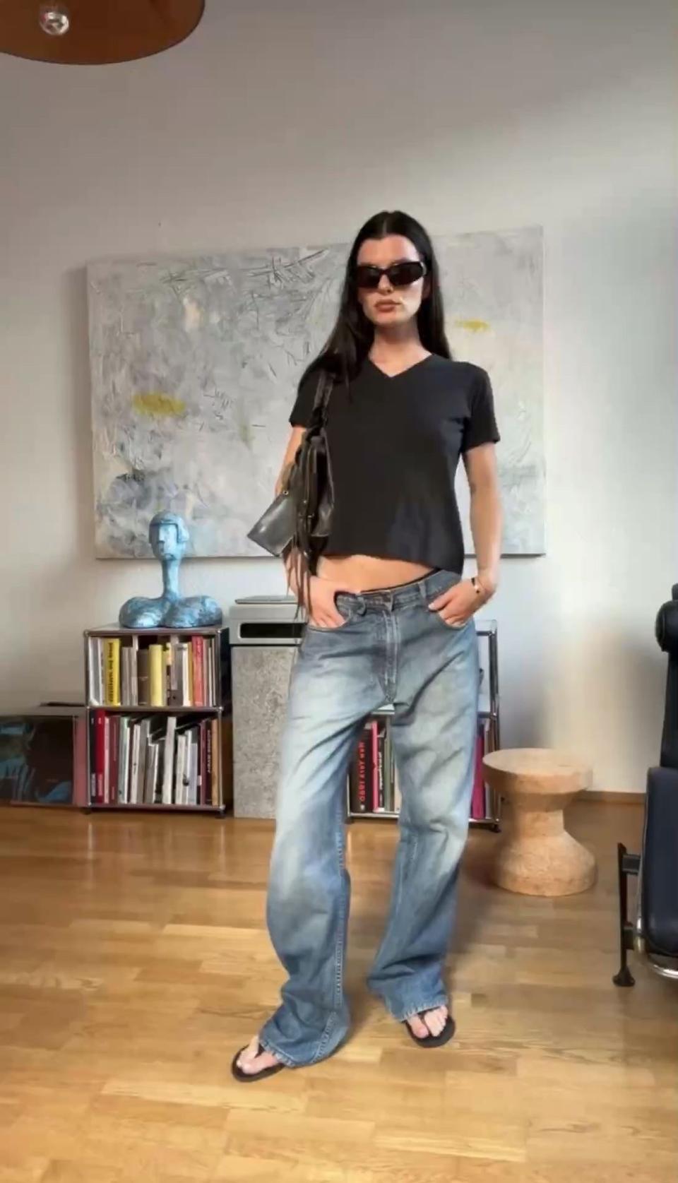 [KIMMATIN] 킴마틴 데님 와이드 팬츠 / 새상품