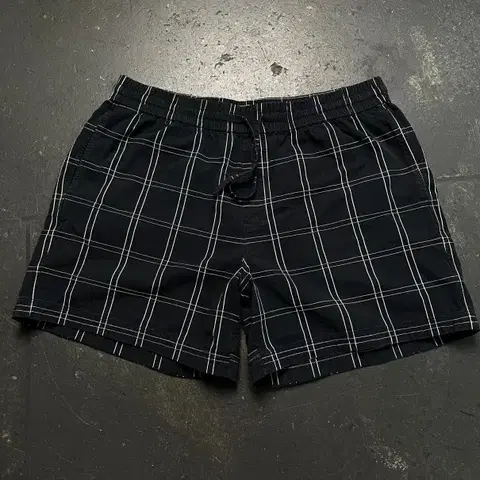 105 코스 체크 밴딩 반바지
