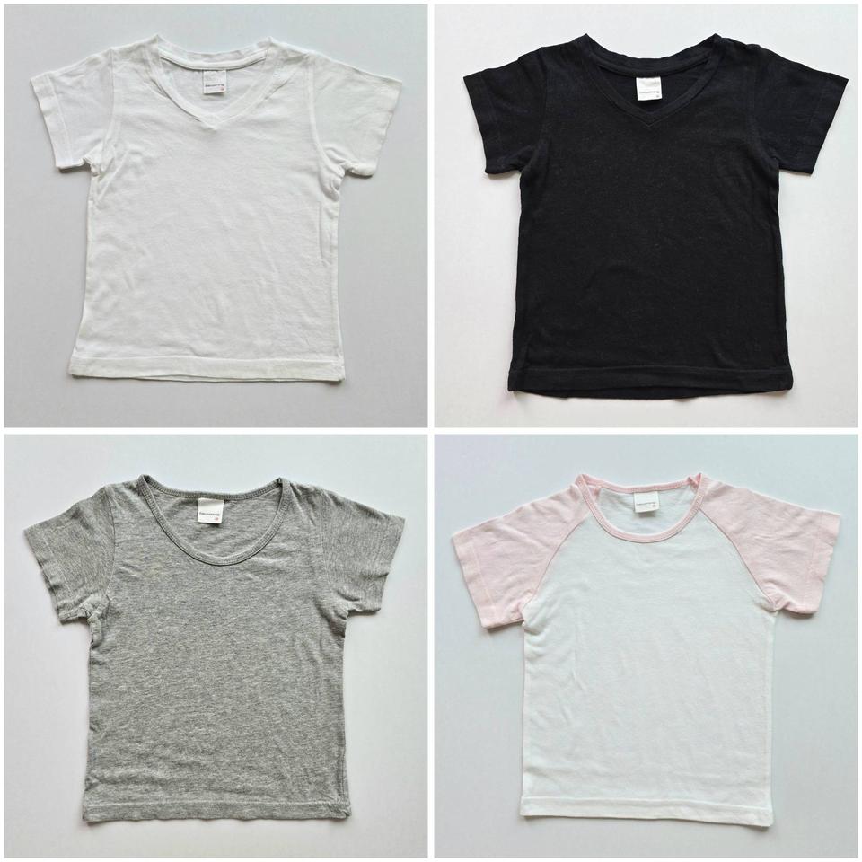 유아동 반팔티셔츠 XS사이즈 4종 일괄