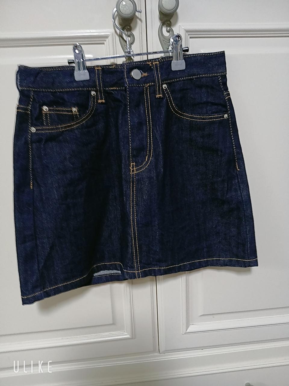 OUie 청 스커트