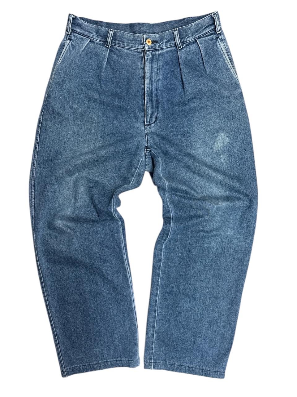 제이프레스(J.PRESS) 투턱 데님 와이드 팬츠33