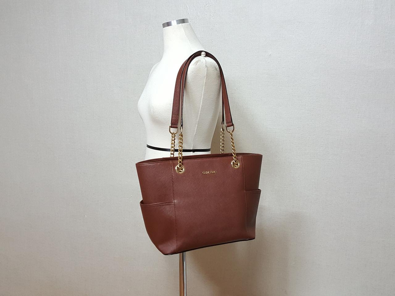 정품)캘빈클라인 하이든 사피아노 체인 쇼퍼백/새것수준