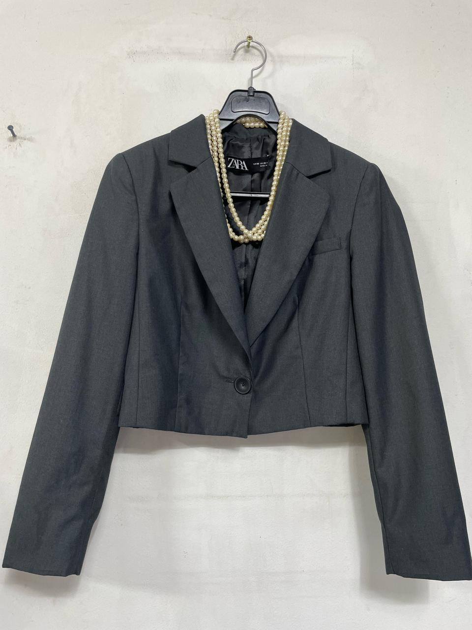 미사용)zara 자라 크롭 자켓.테일러드.정장오피스하객