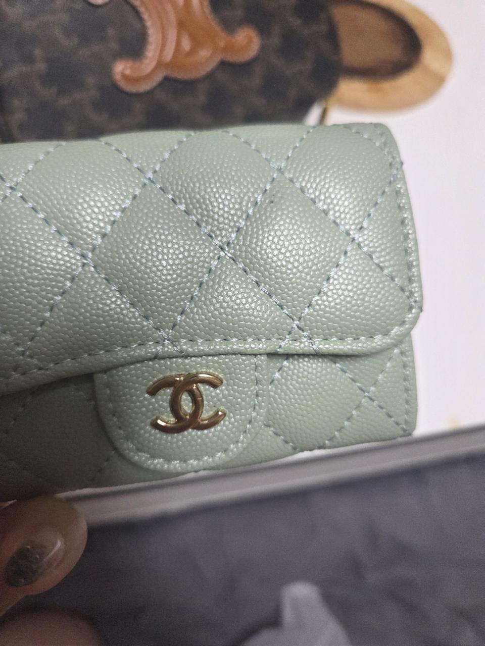 샤넬 민트카드지갑
