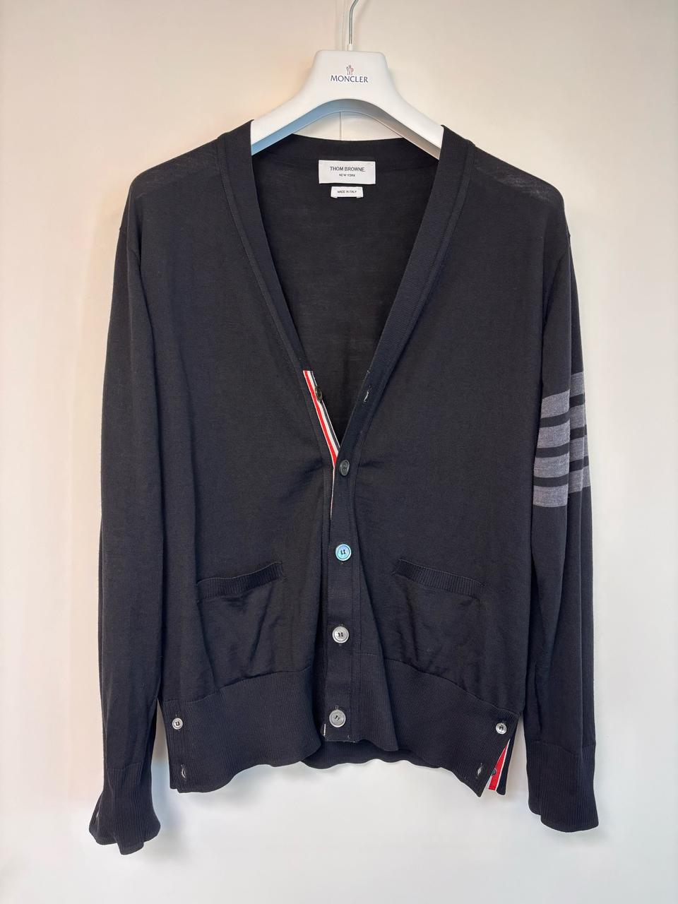 [새상품급/당일배송] 톰브라운 울 가디건 블랙 4 size