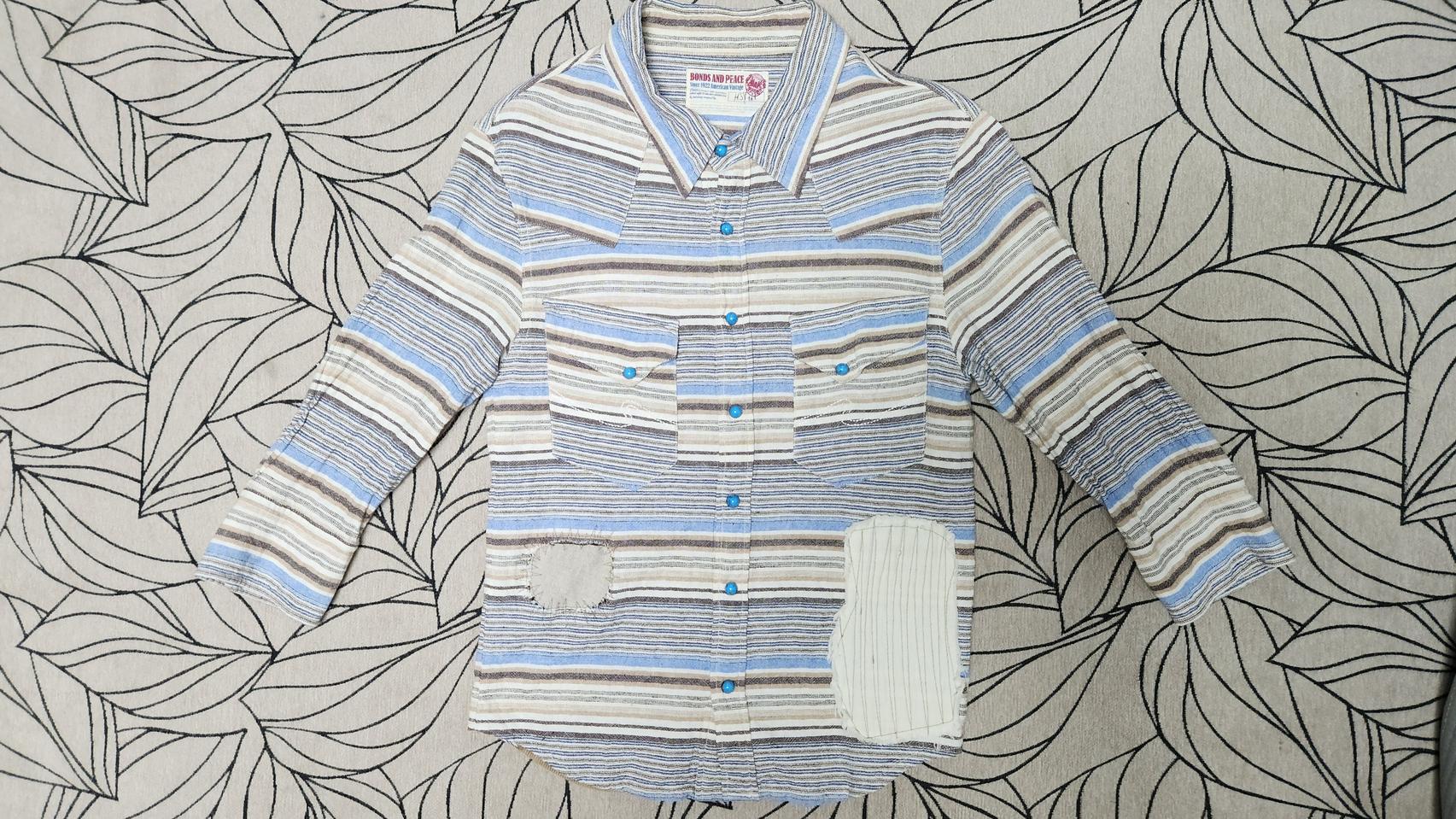 BONDS AND PEACE 여성 마혼방 빈티지셔츠 L