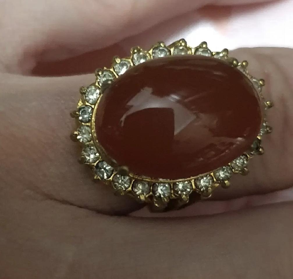 japan 빈티지 자마노 보석 반지