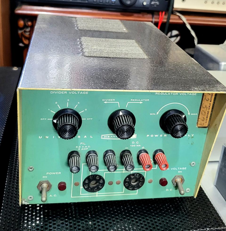 Heathkit EUW-15 Univ. Power Supply (Tube