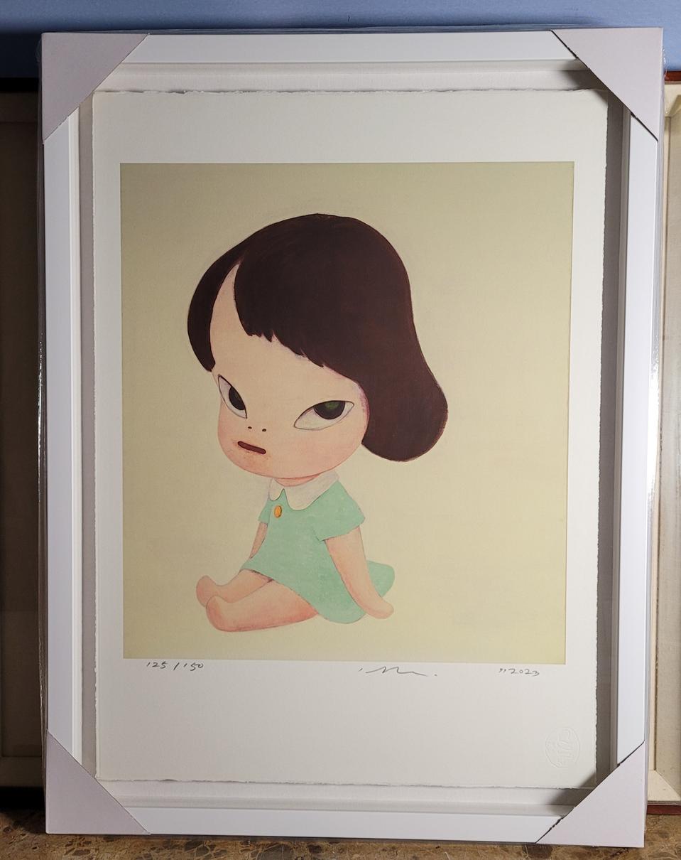 요시토모 나라 그림 액자 판화 에디션