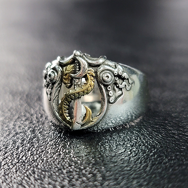 Abbasid 반지 남자 여자 엔틱 빈티지 선물 소품 고대 검