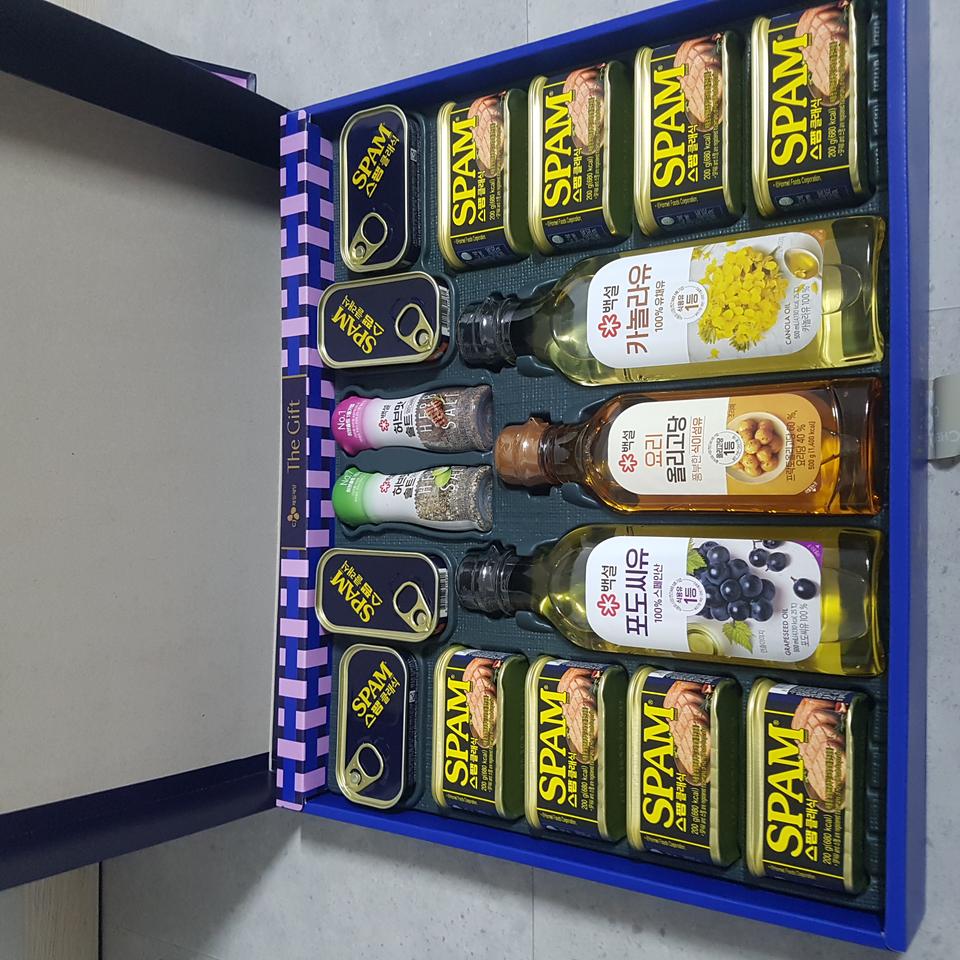 CJ제일제당 특호 명절 선물 세트 스팸 솔트 올리고당 포도씨유 카놀라유