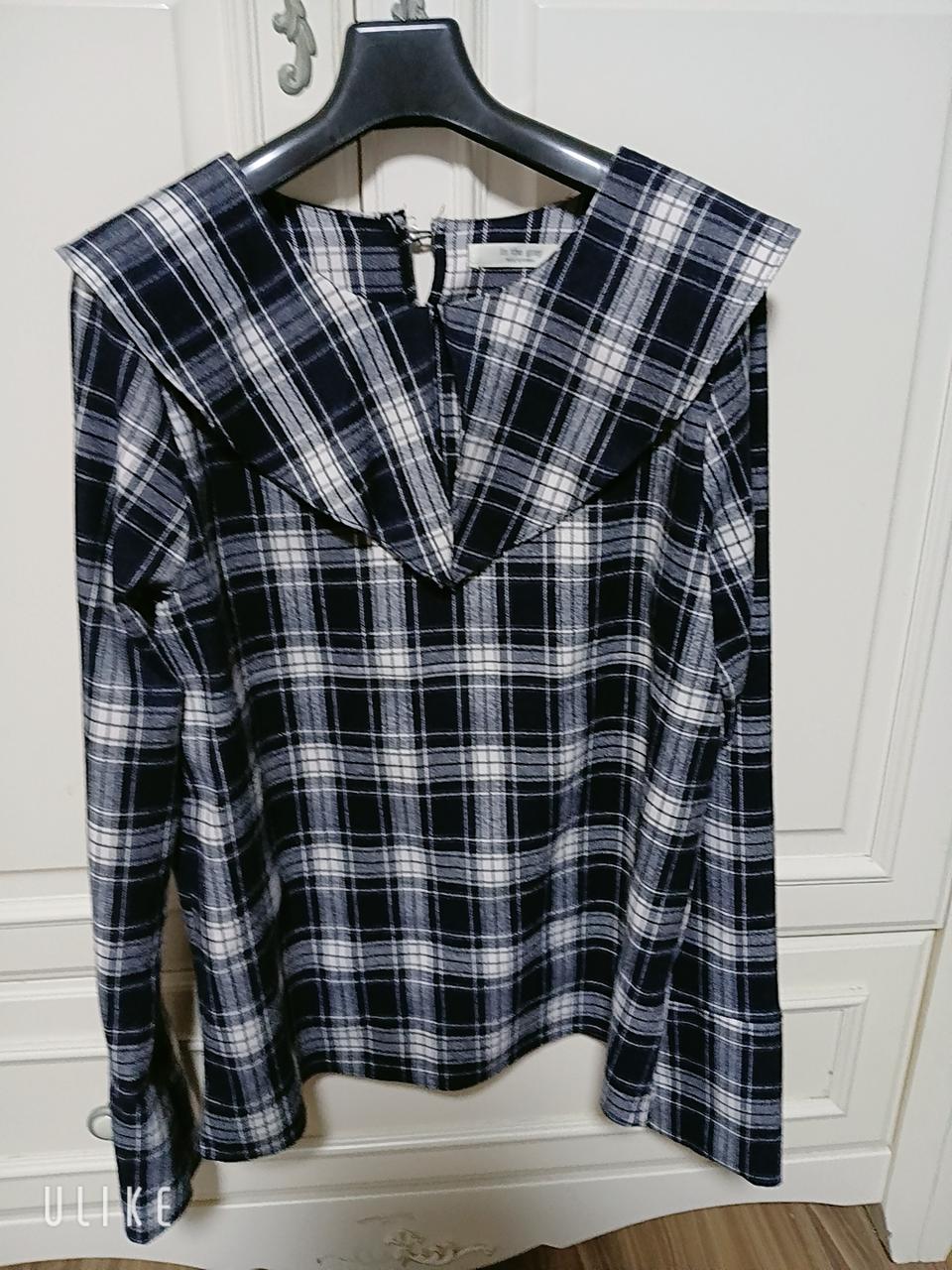 약 기모 긴팔 블라우스