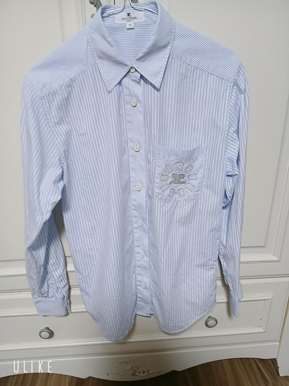 꾸레쥬 여성 체크 셔츠