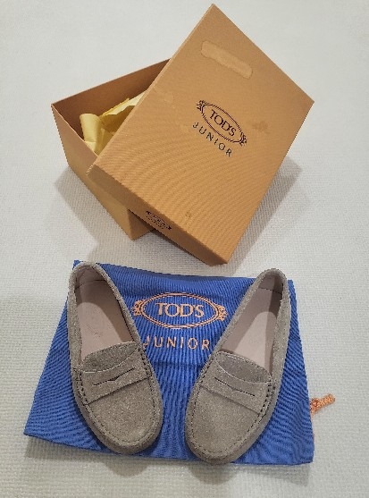 [미착용]토즈 주니어 스웨이드 로퍼 165mm