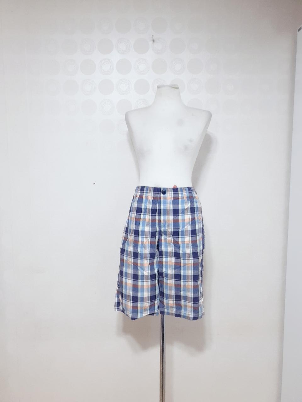 유니클로/체크반바지66/밴딩반바지66/반바지66