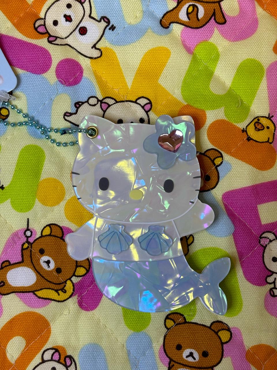 산리오 키티 인어 쉘 미러 손거울 [일본정품 새상품]