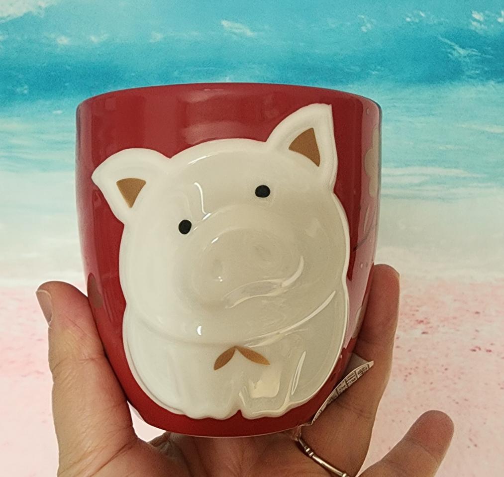 스타벅스 신년 피그 레드 머그