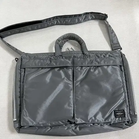 요시다 포터 탱커 2way 브리프케이스 622-77544 실버 그레이