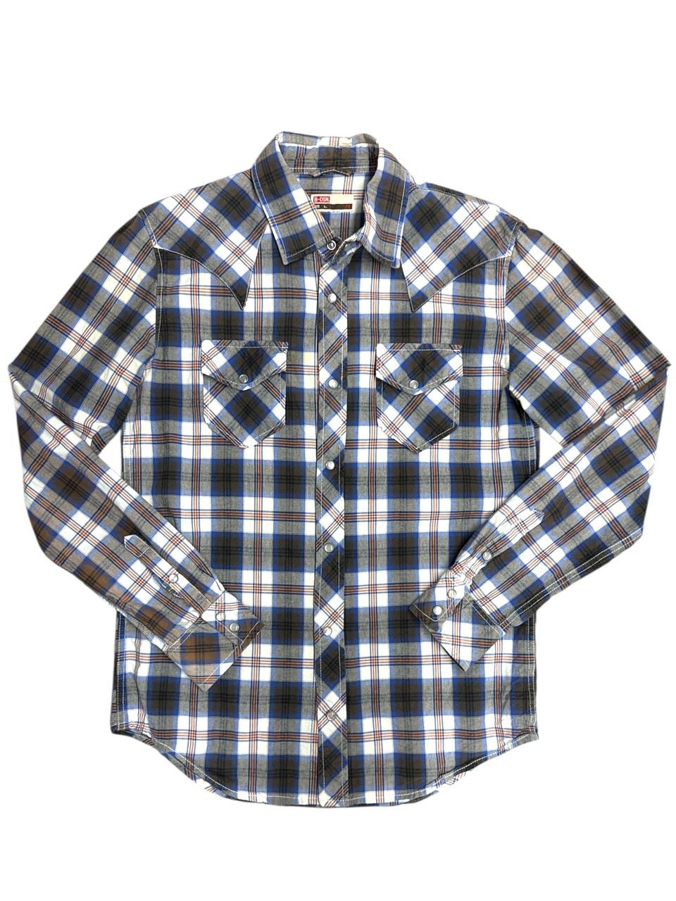 일본빈티지(JAPAN VINTAGE) B-DSN 타탄체크 셔츠 L