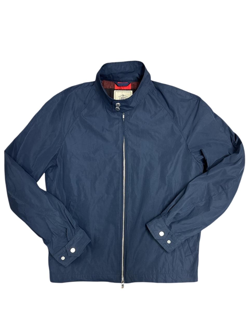 제이프레스 다크네이비 안감레트타탄체크 면 스윙탑 자켓 M