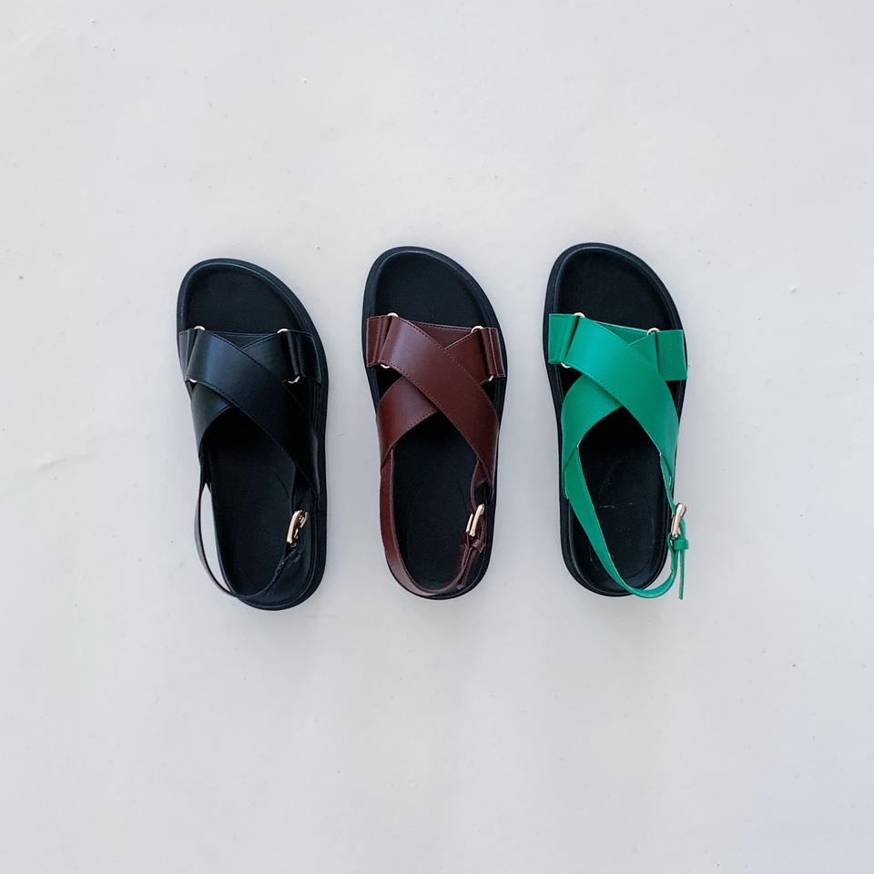 @세일 184 라운드토 3.5cm 데일리 버클샌들 3칼라