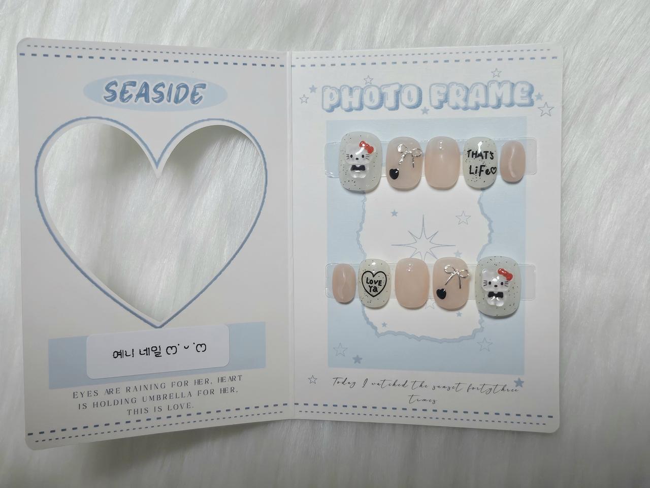 [수제네일팁] 헬로키티 심플 네일팁