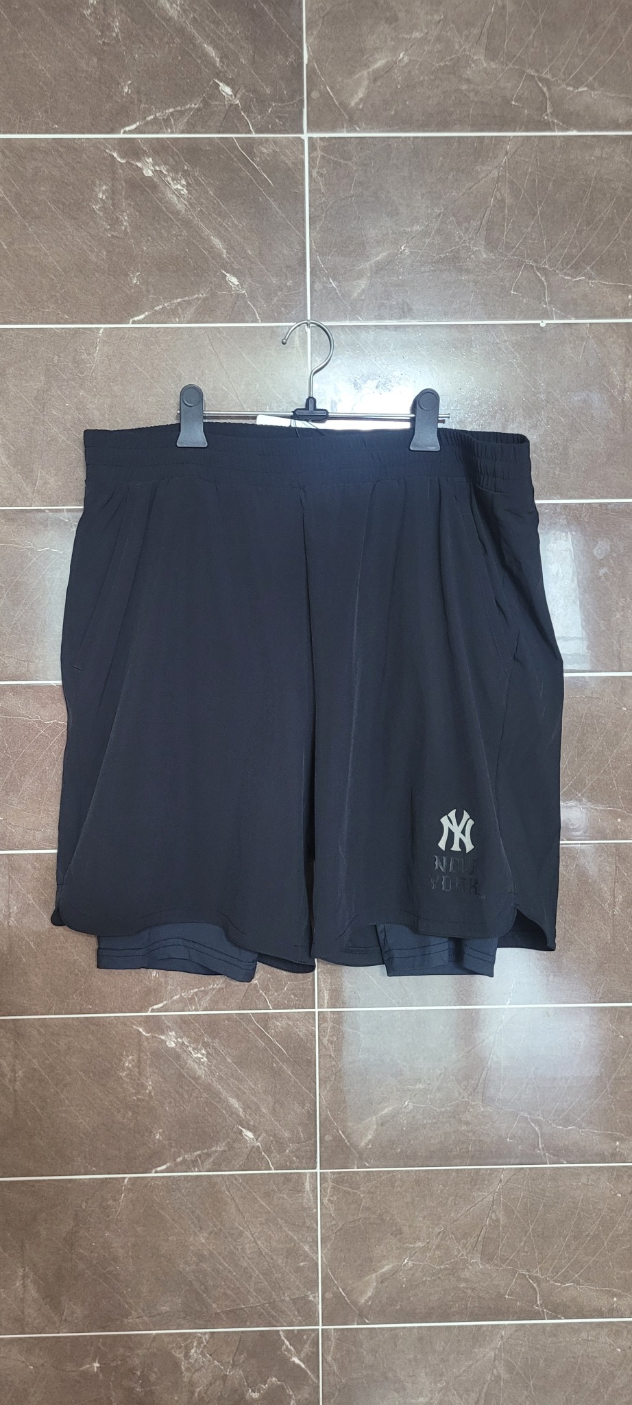 (남성35~38인치)MLB 정품 반바지 텍붙은 새거