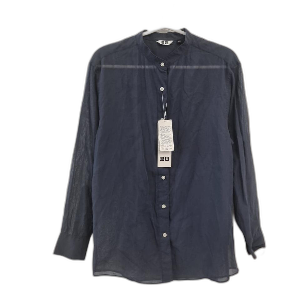 새상품 UNIQLO 유니클로 U 차이나카라 시스루 셔츠