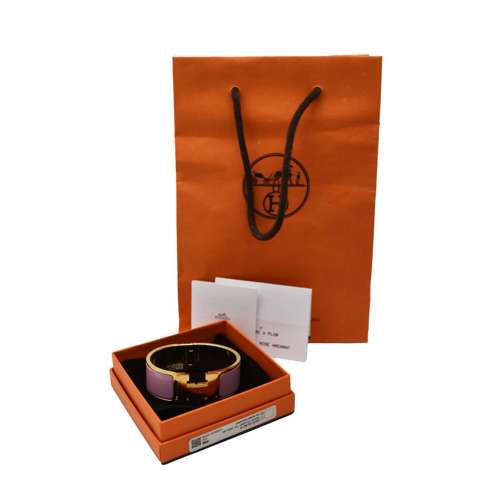 [정품] HERMES 에르메스 클릭아슈 골드 브레이슬릿 11032