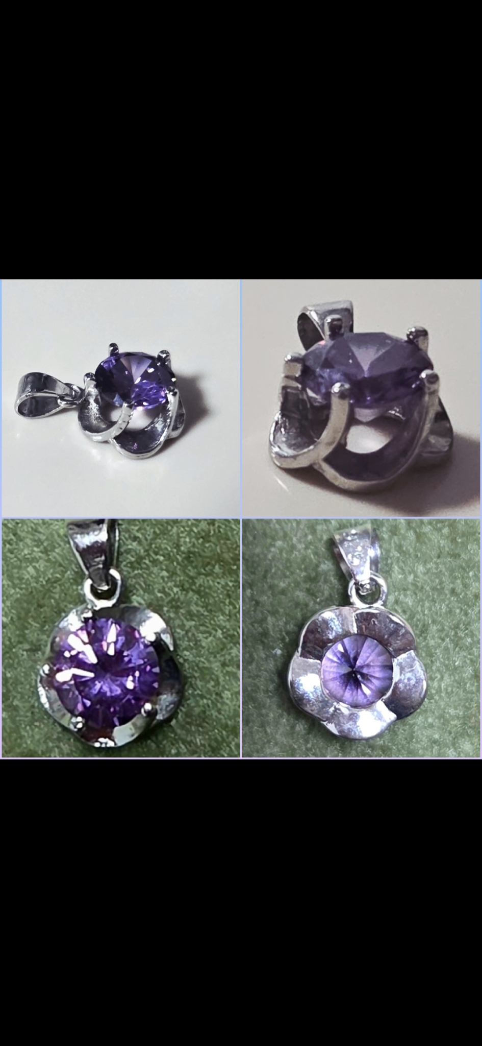 은수정빛모이사나이트큐빅 팬던트