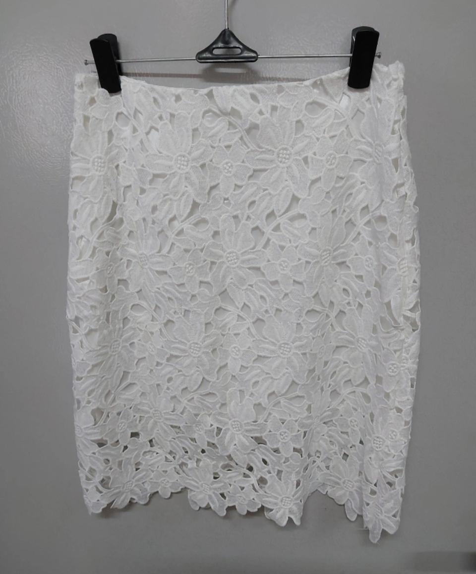 화이트 레이스 스커트 24