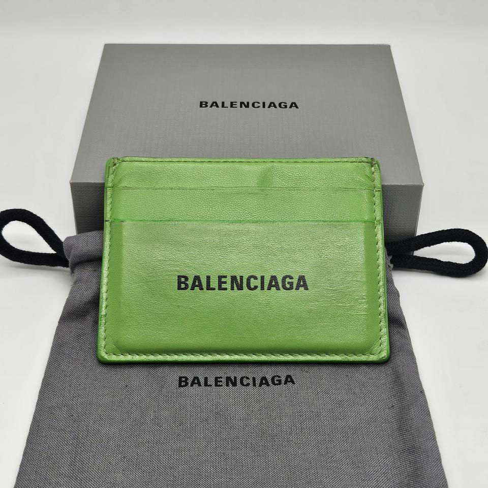 정품 발렌시아가 카드지갑 (형광그린)