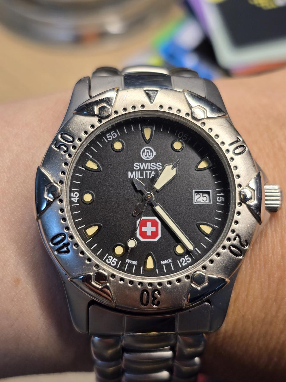 빈티지 스위스밀리터리 엘레강스 시계