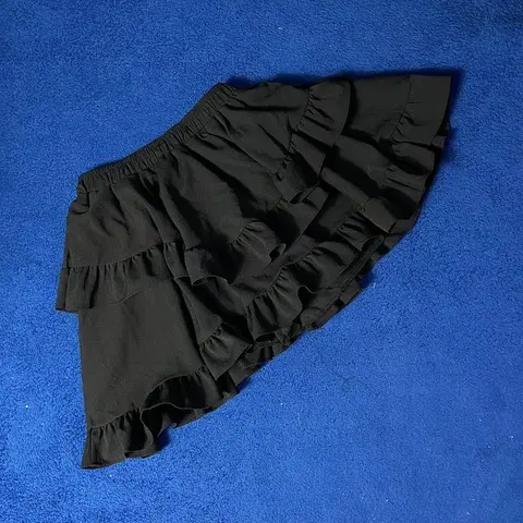 빈티지 블랙 캉캉 미니스커트