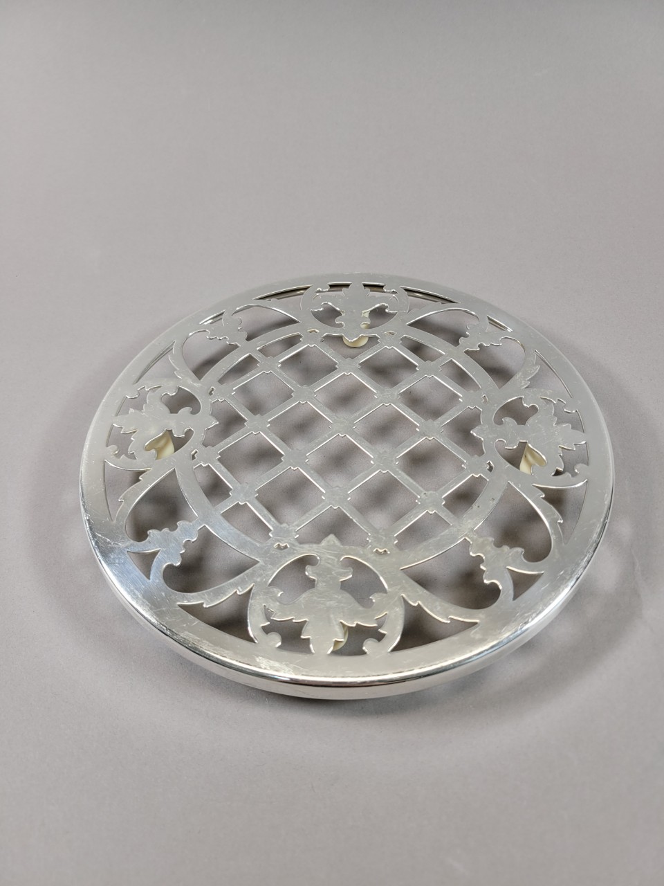 실버 플레이트 투각 트리벳 엔틱 앤틱