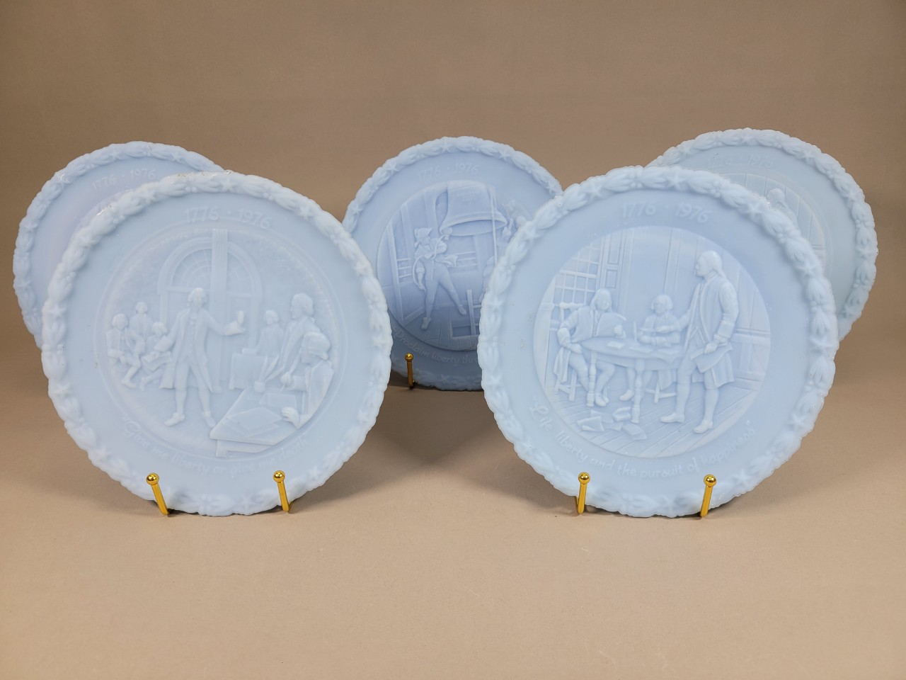 연하늘 인콜레이 장식접시 엔틱 앤틱