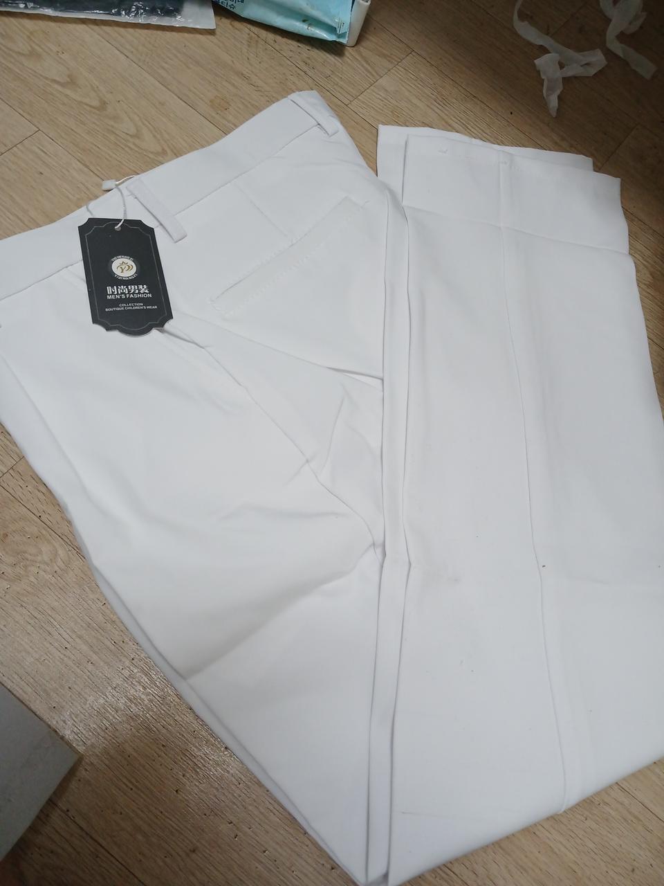 흰색바지남성