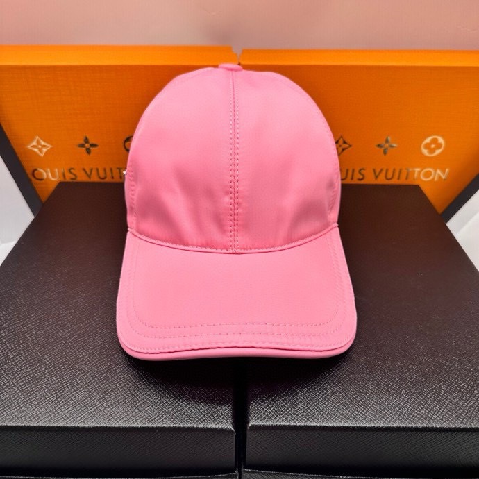 프라다 핑크 스포츠 모자