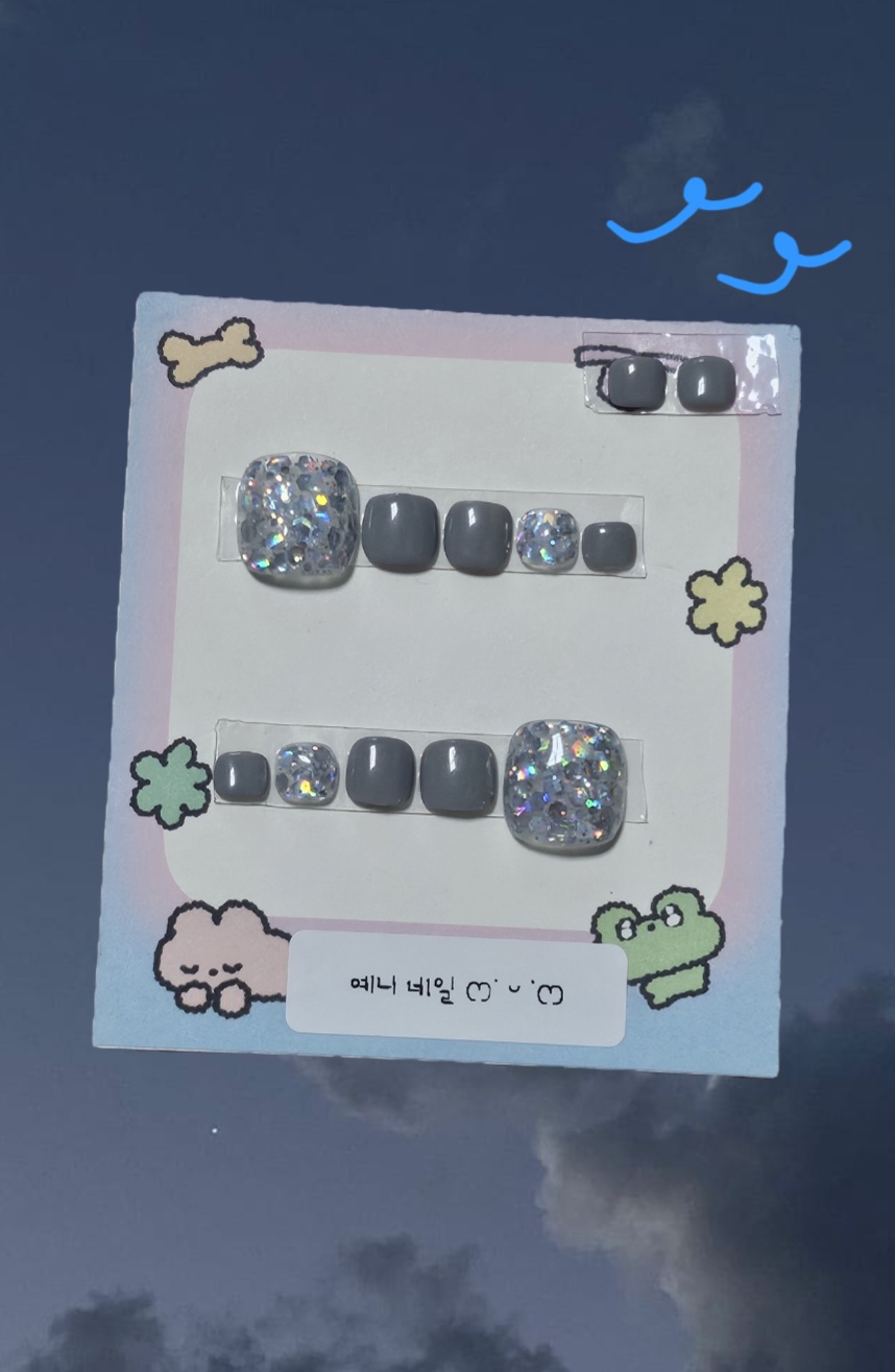 [수제페디팁] 블링 페디팁