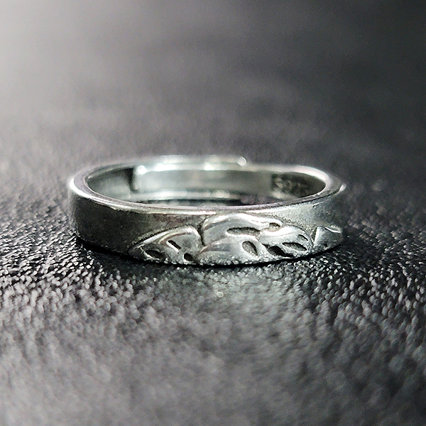 Ghost 실버 남자 엔틱 빈티지 선물 소품 유령 반지