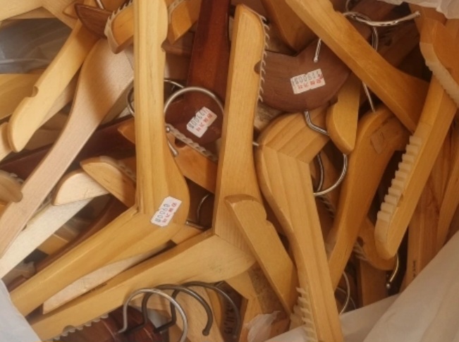 아동원목옷걸이 140개