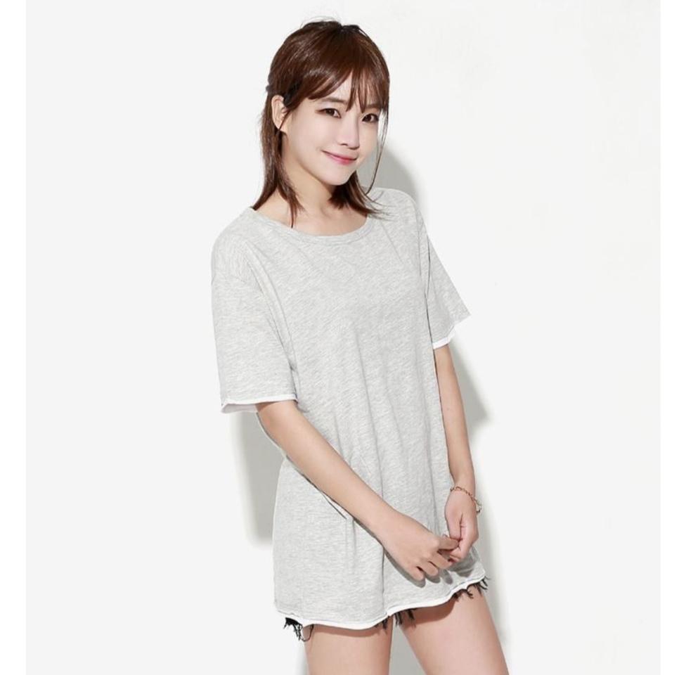 헐렁 티셔츠 그레이