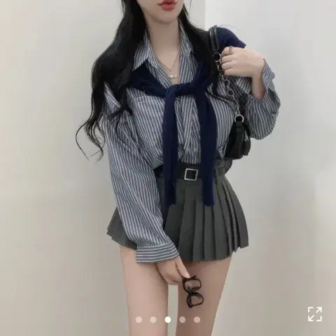 네이비 셔츠 세트