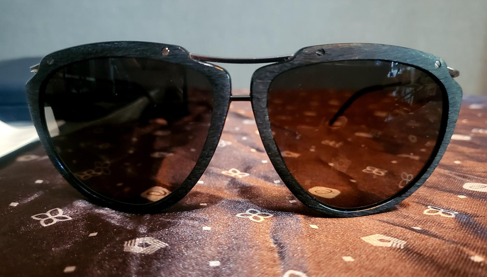 [미사용 새상품] Jil Sander-질샌더 블랙우드 선글라스